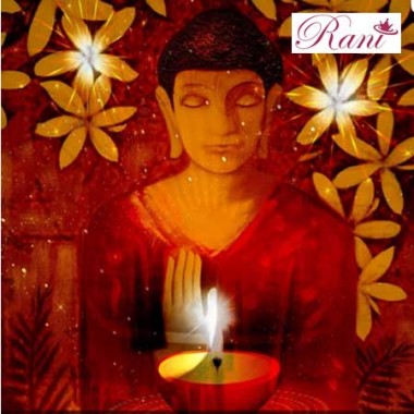 Stampa su tela Buddha Luce