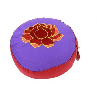 Cuscino meditazione tondo fiore di loto