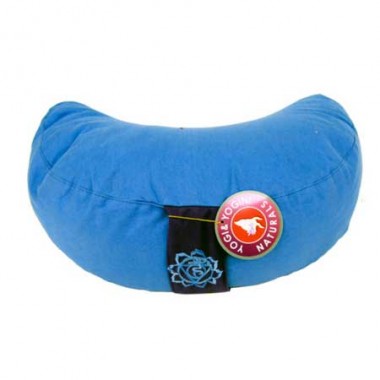 Cuscino mezza luna 5° chakra azzurro Cuscino mezza luna 5° chakra azzurro