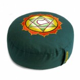 Cuscino meditazione tondo 4° chakra verde Cuscino meditazione tondo 4° chakra verde