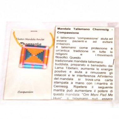 Talismano Mandala Chenrezig - Compassione Talismano Mandala Chenrezig - Compassione